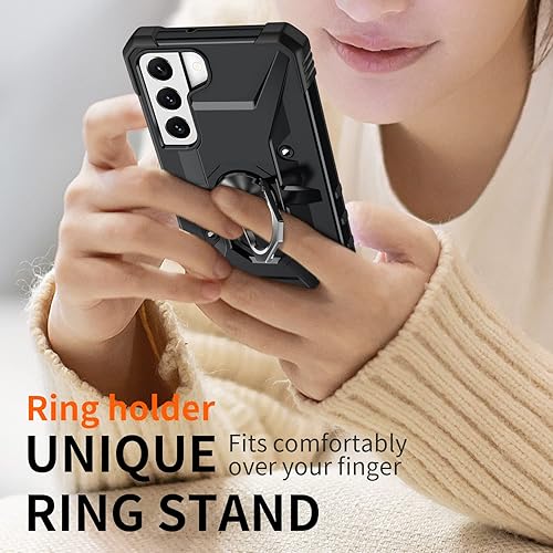 Miniatura 4 de AKINIK Funda para Samsung Galaxy S22, Galaxy S22 con protector de pantalla de TPU flexible autorreparable, paquete de 2, grado militar, doble a