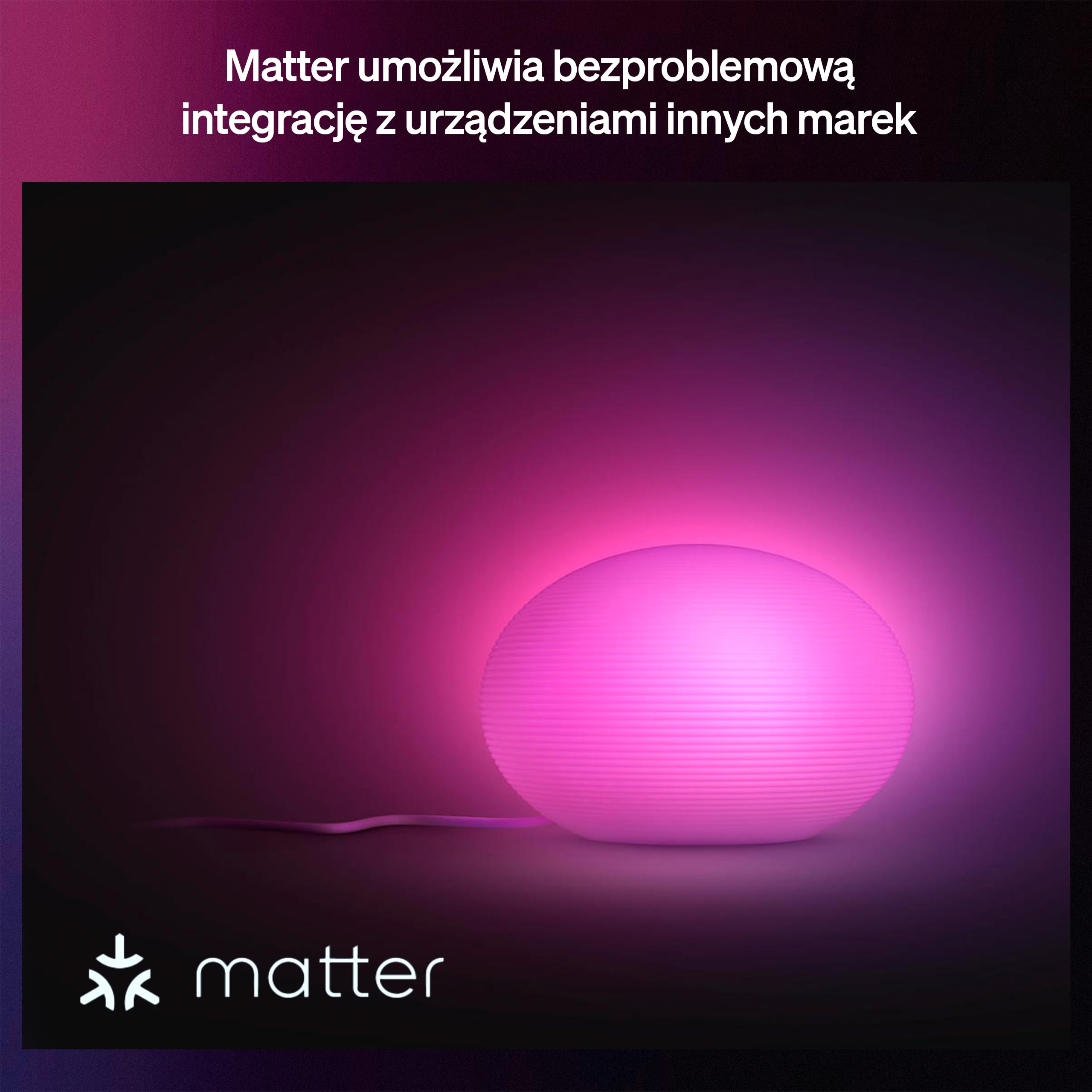 Lampa stołowa Philips Hue Flourish, Regulowane Białe i Kolorowe Światło, Jasność 1100 lm, Żarówka A60 w Zestawie, Przyciemnianie, Oświetlenie Nastrojowe, Zgodność z Matter, Zigbee