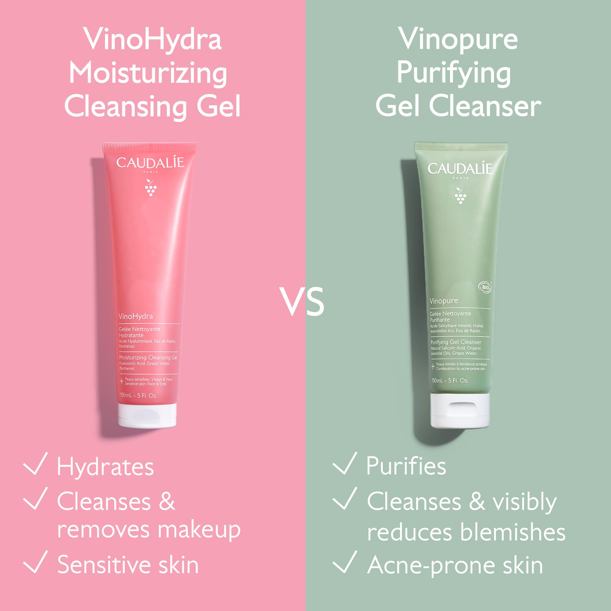 Caudalie Vinohydra Cleansing Gel 150 ml