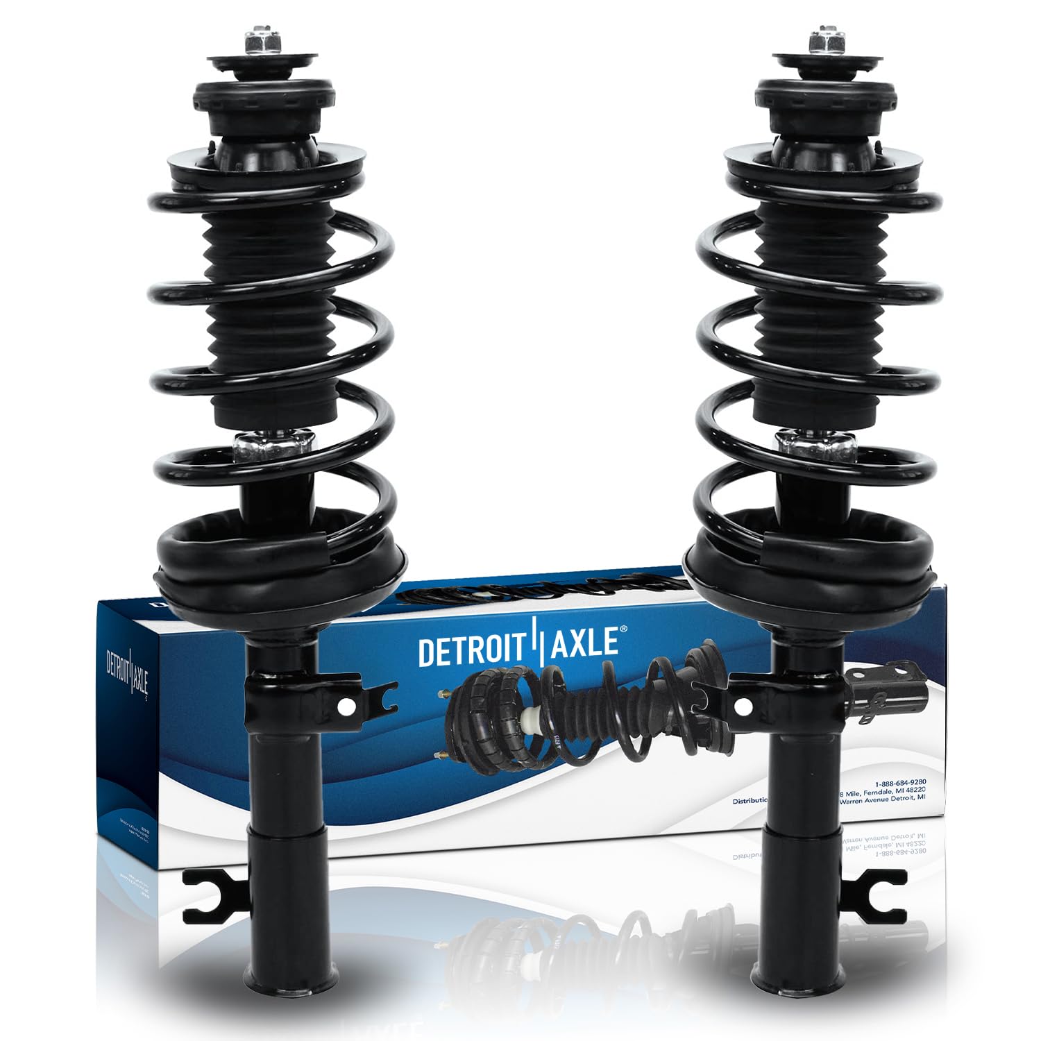 Detroit Axle - Front 2pc Struts for Chevrolet Aveo Aveo5 Pontiac G3 Wave