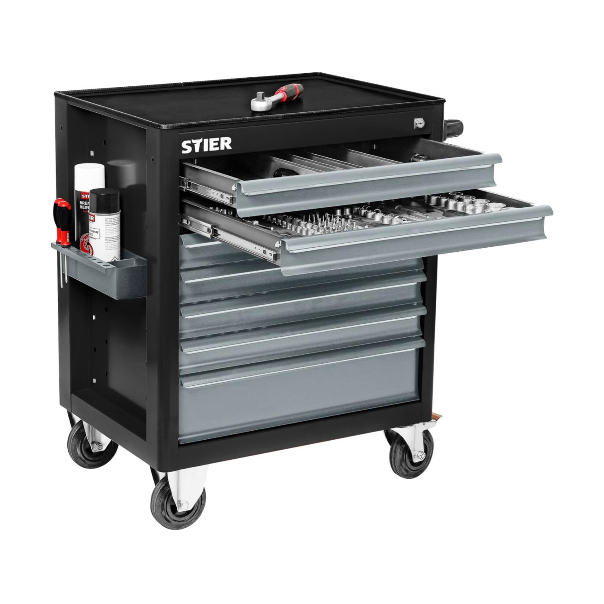 STIER Carrello per officina BLACK-Edition, vuoto
