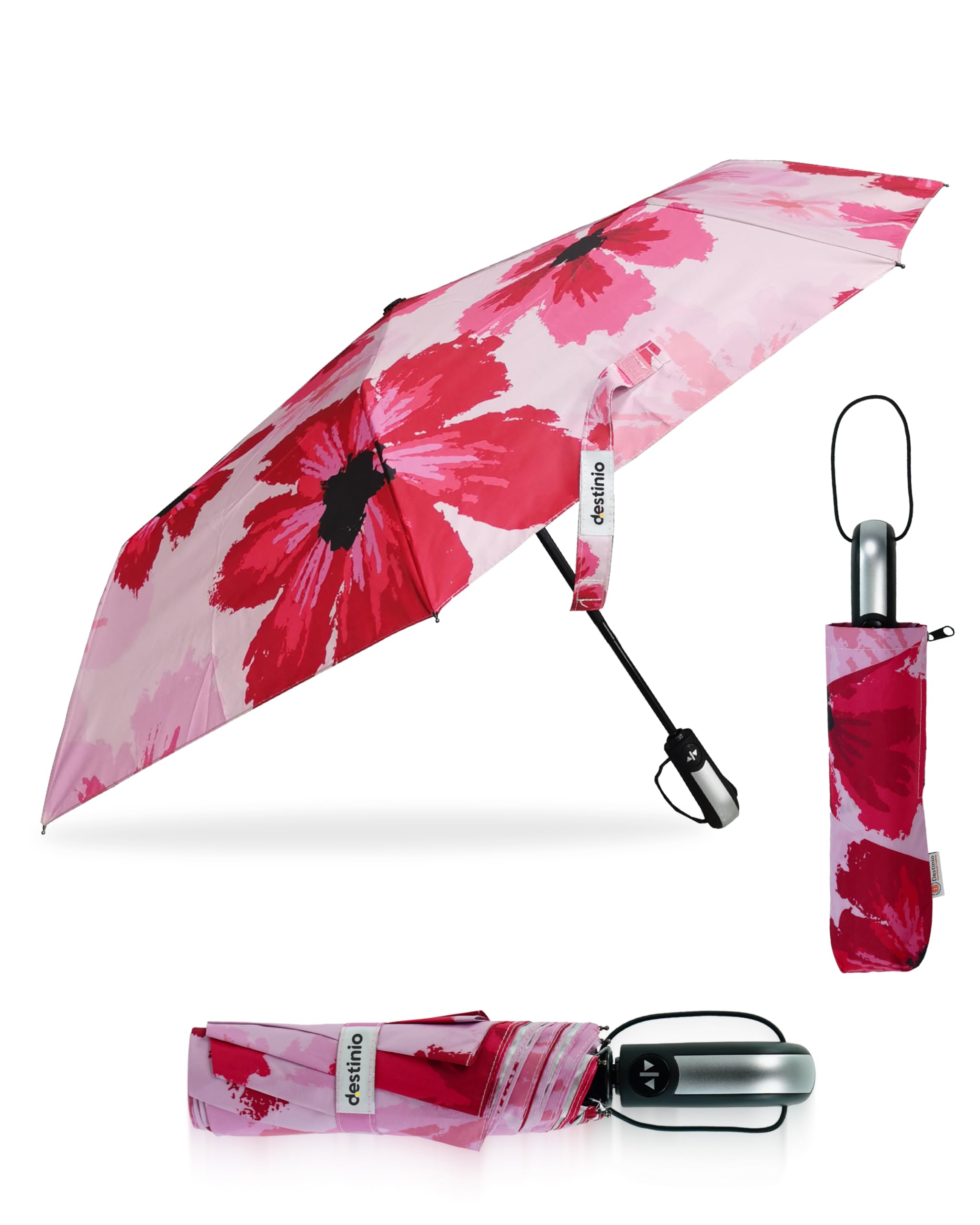 destinio Umbrella for Women -3 Fold, UV Coated, Auto Open Close- Printed Design Umberallas for Ladies, Girls and Men-picture-46