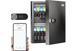 WeHere Combination Key Lock Box Wall Mount - Dual Lock Security for Office or Home