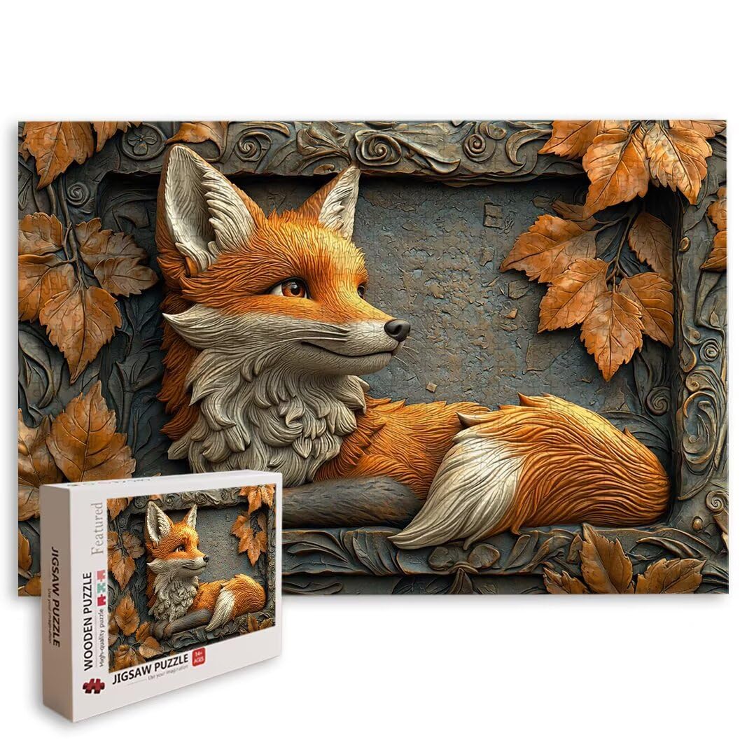 Puzzle Volpe, Puzzle 2000 Pezzi Adulti per Decor, Regalo Donna/Uomo -8992
