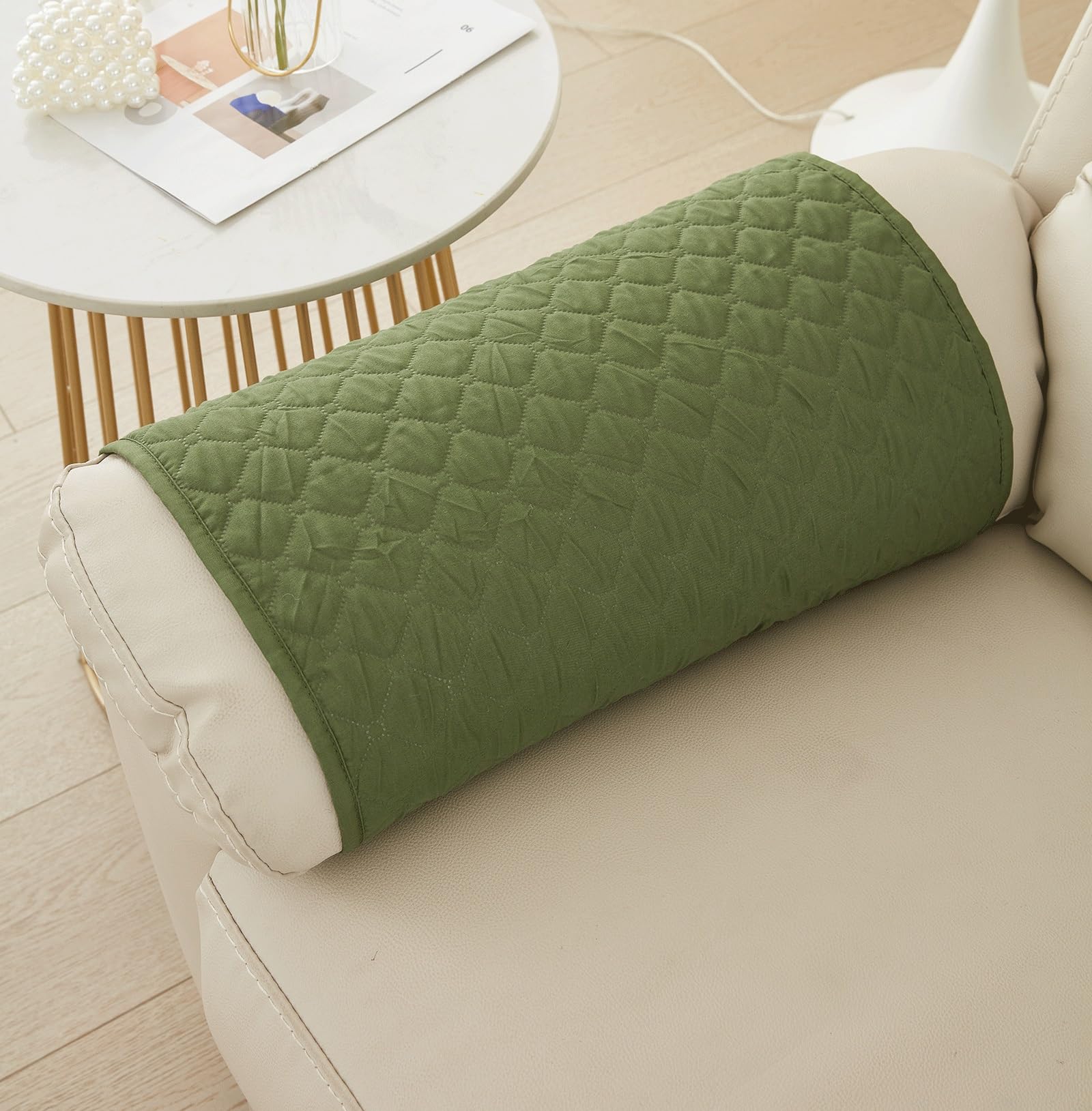 Hoofdsteun Hoes Sofa Armsteun Hoes Recliner Stoel Arm Cover Sofa Hoofdsteun Slipcovers Nonslip Waterdichte Fauteuil Hoes Voor Recliner Leer Sofa Bank Beschermer (Color : 01, Size : 1 seat