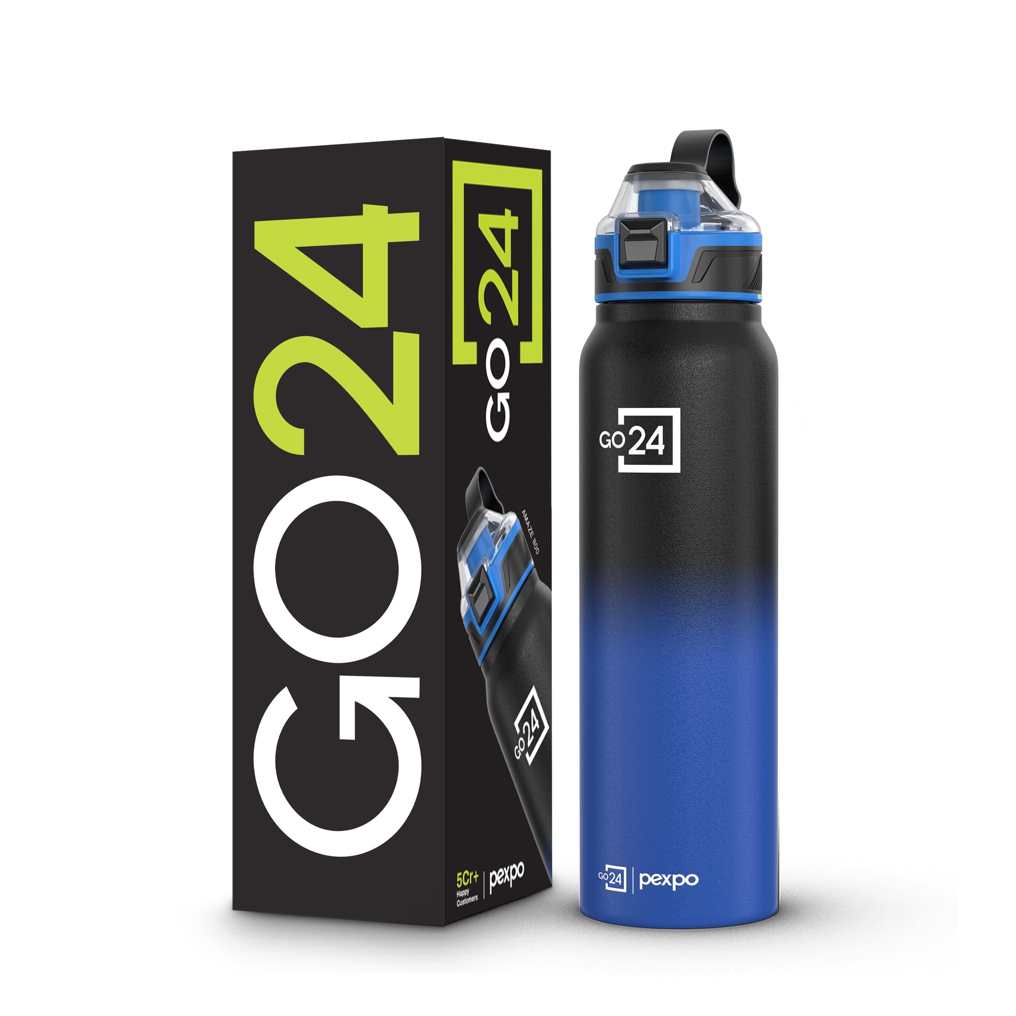 Go24 pexpo Stainless Steel Water Bottle 1 Litre, 3 Layer Vacuum Insulated — Amazon image 13