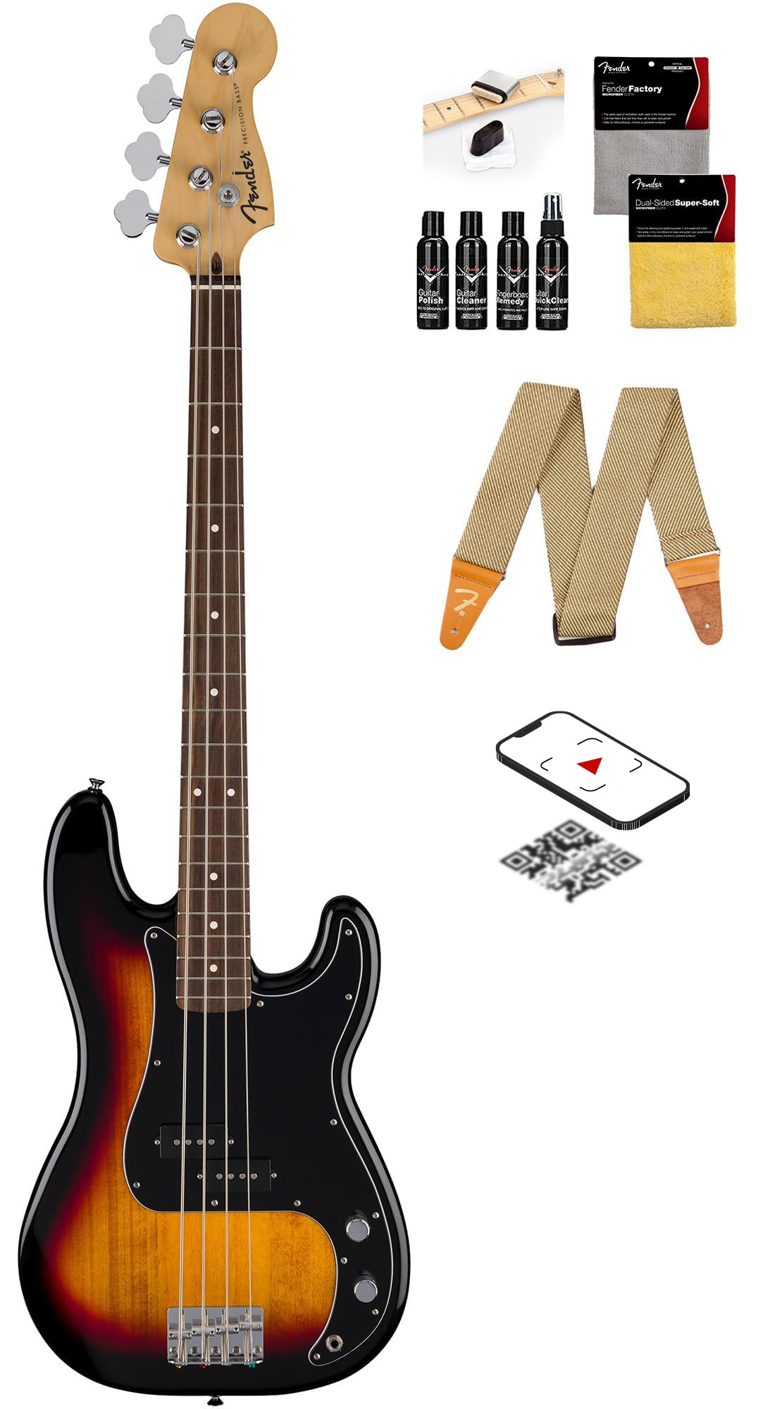 Fender Precision Bass サンバースト ケース付き Amazon.com: Fender Standard Precision Bass - 3-Color