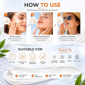 Factor 90 Sun Cream, Sunscreen SPF 90 for Oily Skin | Broad Spectrum UVA/UVB Protection, Non-Greasy, Water-Resistant, For Work, Travel, Outdoor Activities, Daily Use