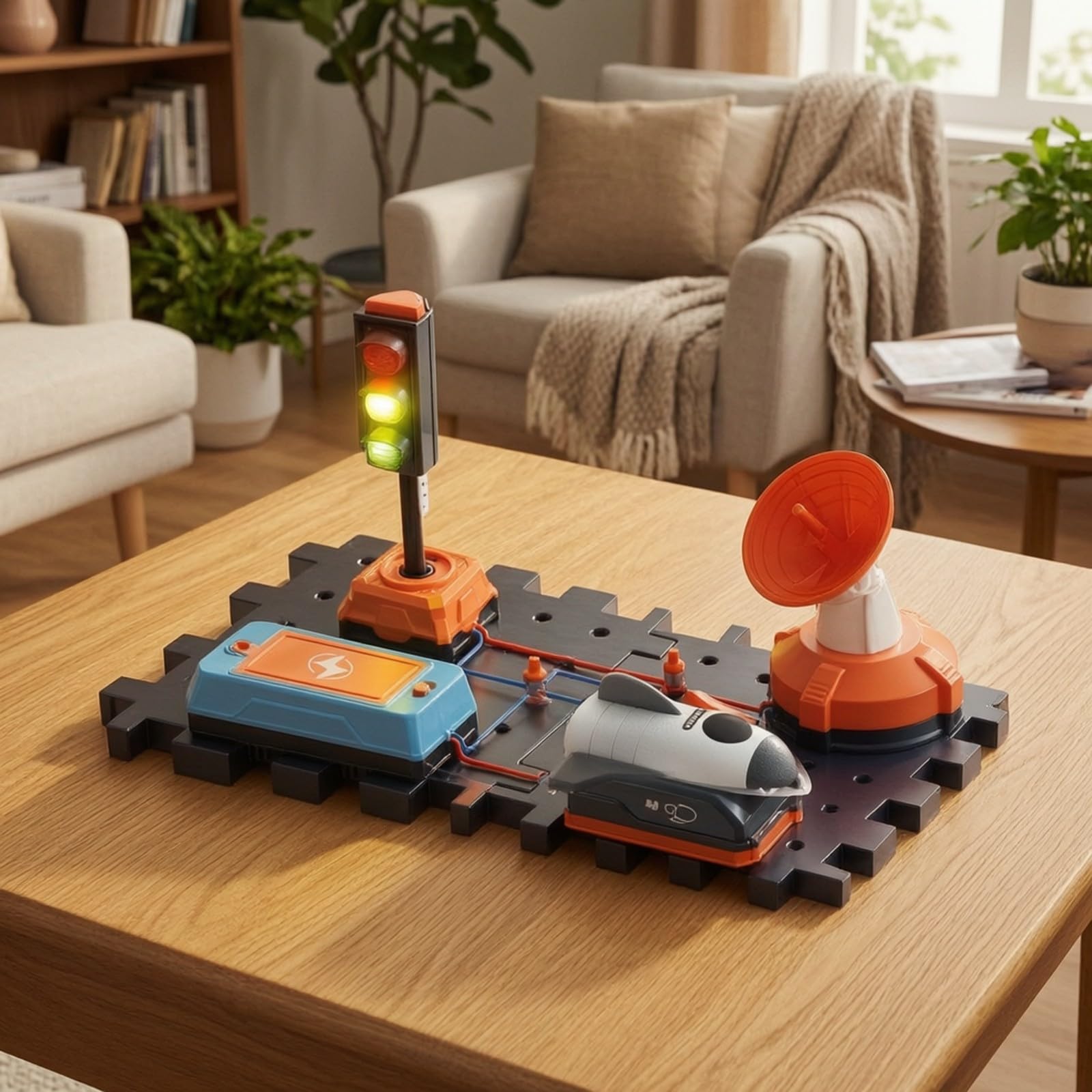 Giocattolo di Costruzione con Blocchi | SM, Gioco di Circuiti Elettrici, Didattico, Kit per Esperimenti Fisica, Scuola