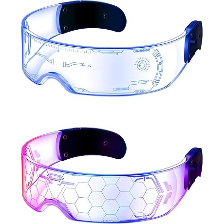 TOODOO Visor Glasses For Women - LED Light Up Visor Glasses With...