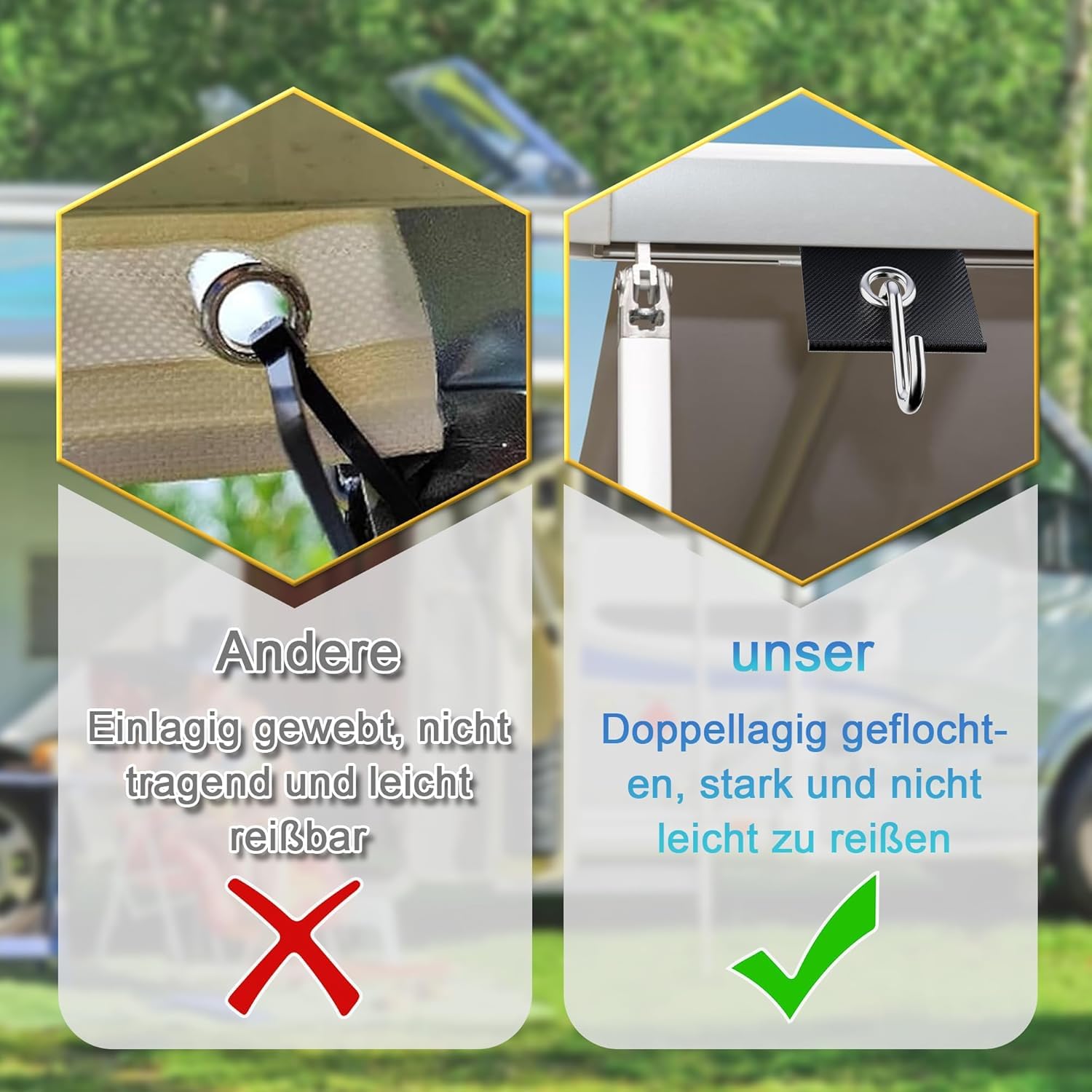 Kederleiste Haken Set 5/6mm und 7/8mm, Kederschiene Zubehör S Förmige Ösen für Wohnmobil, Wohnwagen, Innen und Außendekoration (Schwarz), 12 Stück