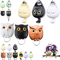 Vista 20 de Llavero de búho nocturno, llaves de soporte para llaves, llave de pared magnética de búho nocturno, lindo soporte para llaves de búho, creativo