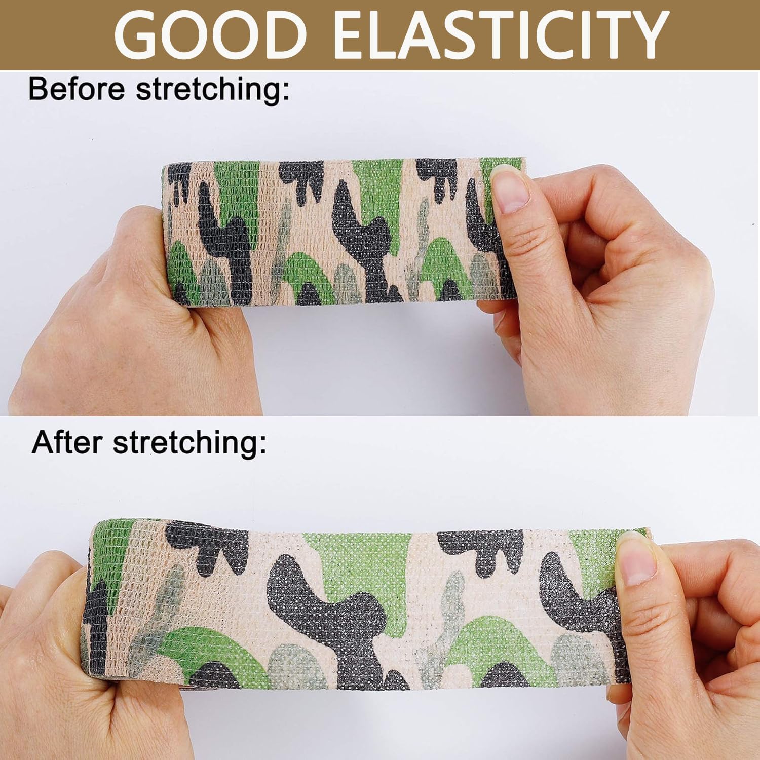 Nastro Mimetico Autoadesivo - 8 Rotoli Impermeabili E Riutilizzabili Per Campeggio E Outdoor