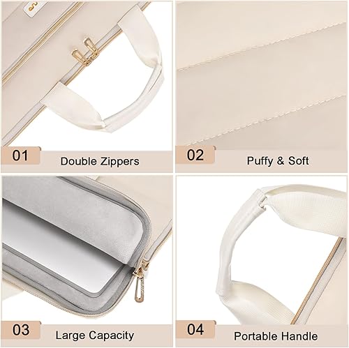 Miniatura 4 de MOSISO Bolsa de hombro para laptop, de 15 a 15.6 pulgadas, compatible con MacBook Pro de 16 pulgadas, HP, Dell, Lenovo, Asus, funda horizontal de