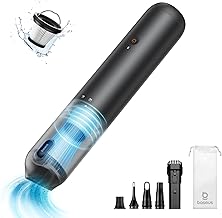 Baseus A3 Lite Aspirapolvere Portatile, 12KPA per Auto Senza Fili con 6000mAh Batteria Ricaricabile, 4 in 1 Design, Ultraleggero e Silenzioso