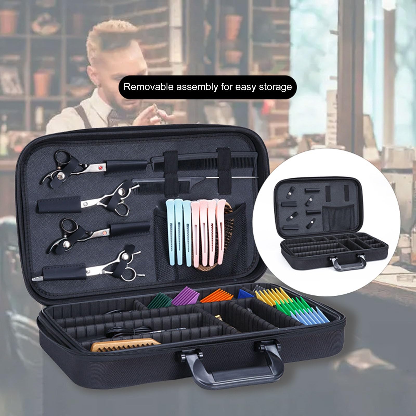 Professionelle Haar Styling Box, praktischer Aufbewahrungskoffer für Haartrockner, Lockenwickler und Glätteisen, Zubehör organisiert für Frauen, Aufbewahrung von Pflegewerkzeugen organisiert