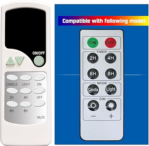 Mando a Distancia de Repuesto para Melrose Simplux Moving Flame Candle MH53425 53425