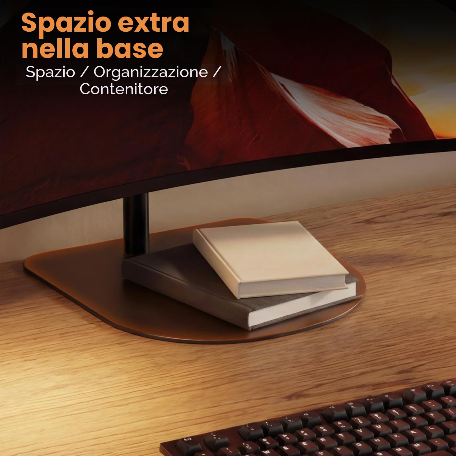 Supporto per monitor 2 monitor sovrapposti per monitor da 17-49 pollici, verticale impilabile, supporto per monitor autoportante, regolabile in altezza, max 20 kg per braccio, VESA 75/100 mm, nero