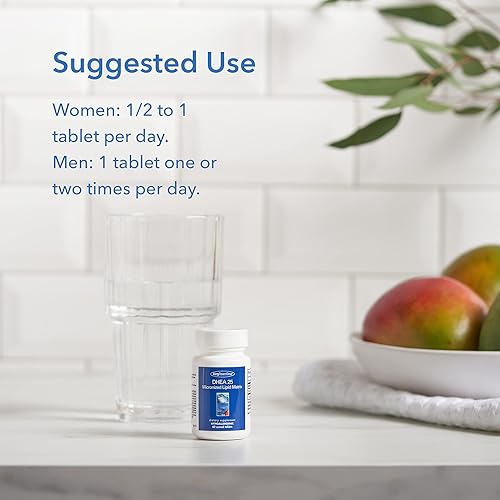 Miniatura 5 de Allergy Research Group DHEA Suplemento de 25 mg  Soporte hormonal para hombres y mujeres, matriz lipídica micronizada, hipoalergénico, sin soja,