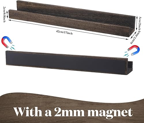 Miniatura 3 de 2 estantes magnéticos para pizarra blanca, estantes magnéticos para aula, estantes flotantes para pared, refrigerador, dormitorio, baño, habitación