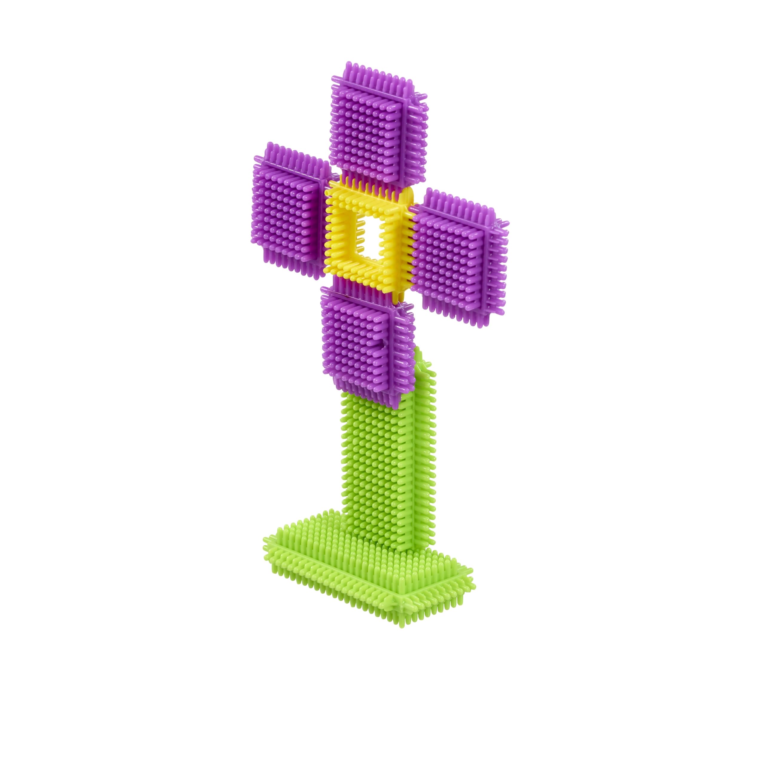 Stickle Bricks Big Bag – Kleinkinder-Bausteine zum Stecken & Stapeln in bunten Formen & Farben – kreatives Spielen mit STEM-Lernspaß – Tasche inkl., ab 18 Monaten