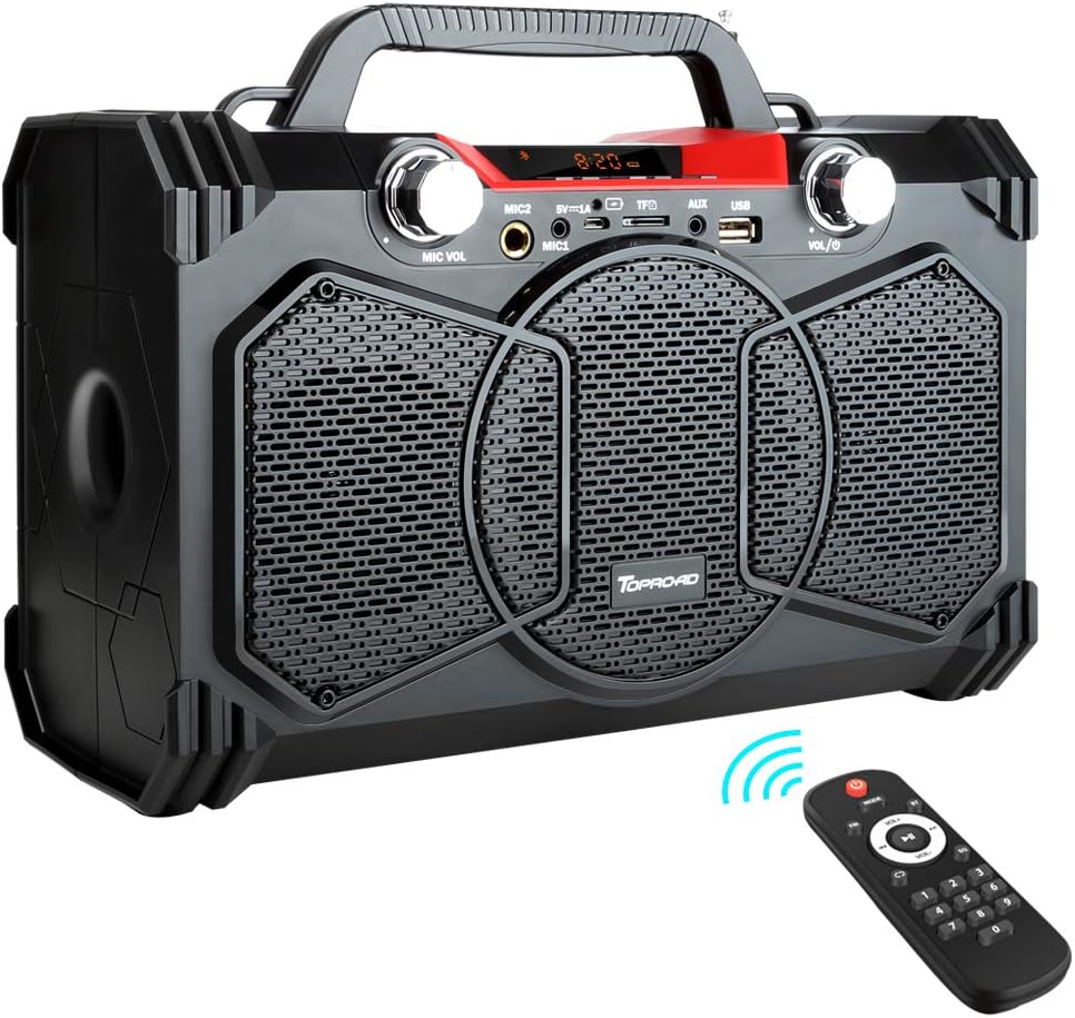 30W Bluetooth Speaker Portable Wireless Subwoofer Heavy Bass Speakers Soundbox Support Remote Control FM MIC TF AUX USB Outdoor Indoor Home Party Loudspeakers