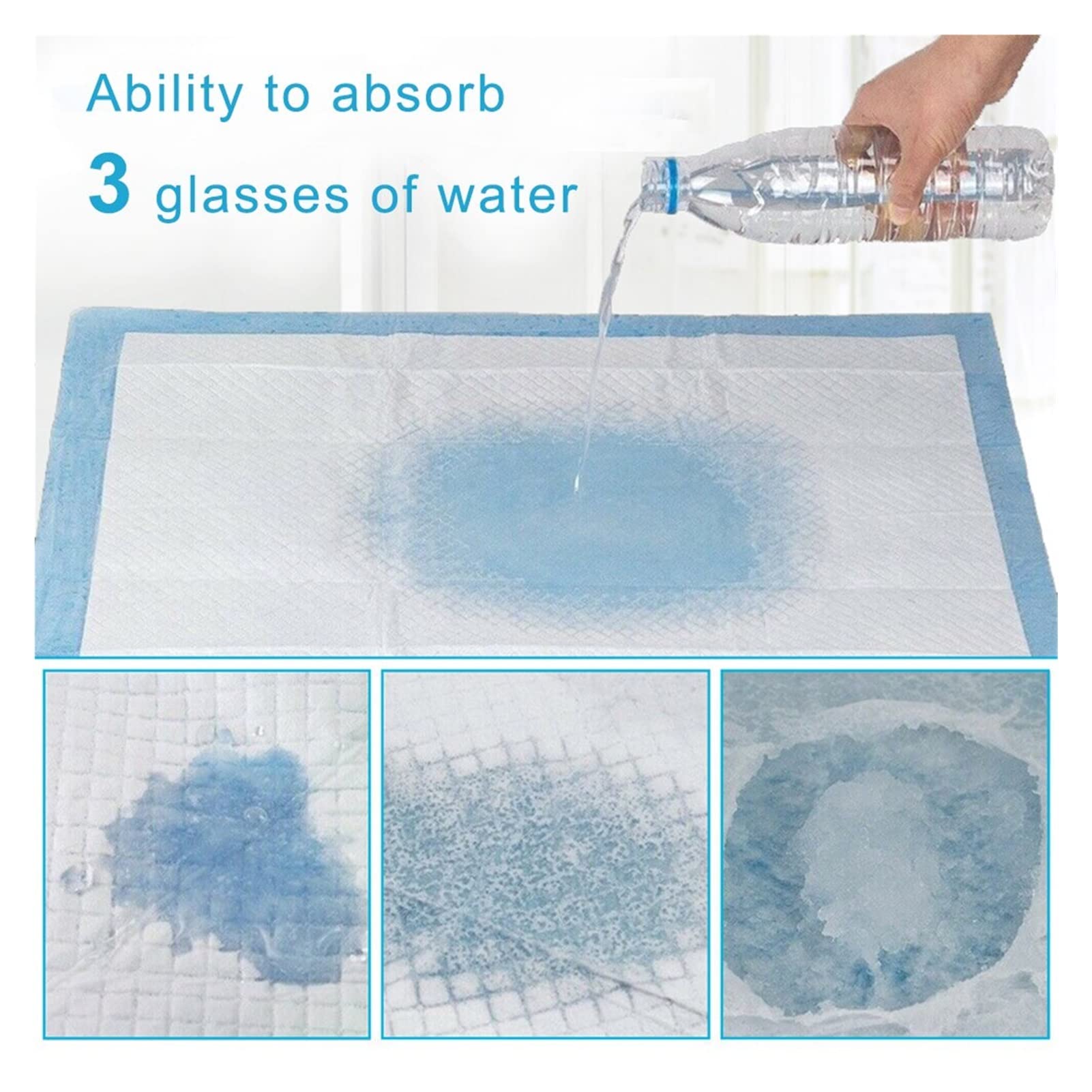 ZZSRJ 20/014/50/100 Piezas Pañal desechable Pañal de Perros Espesado Absorbente Pájaro Pájaro Perrito Cat Cat Formar Pañal Pad (Color : Pad, tamaño : 20PCS with 60x90 cm)