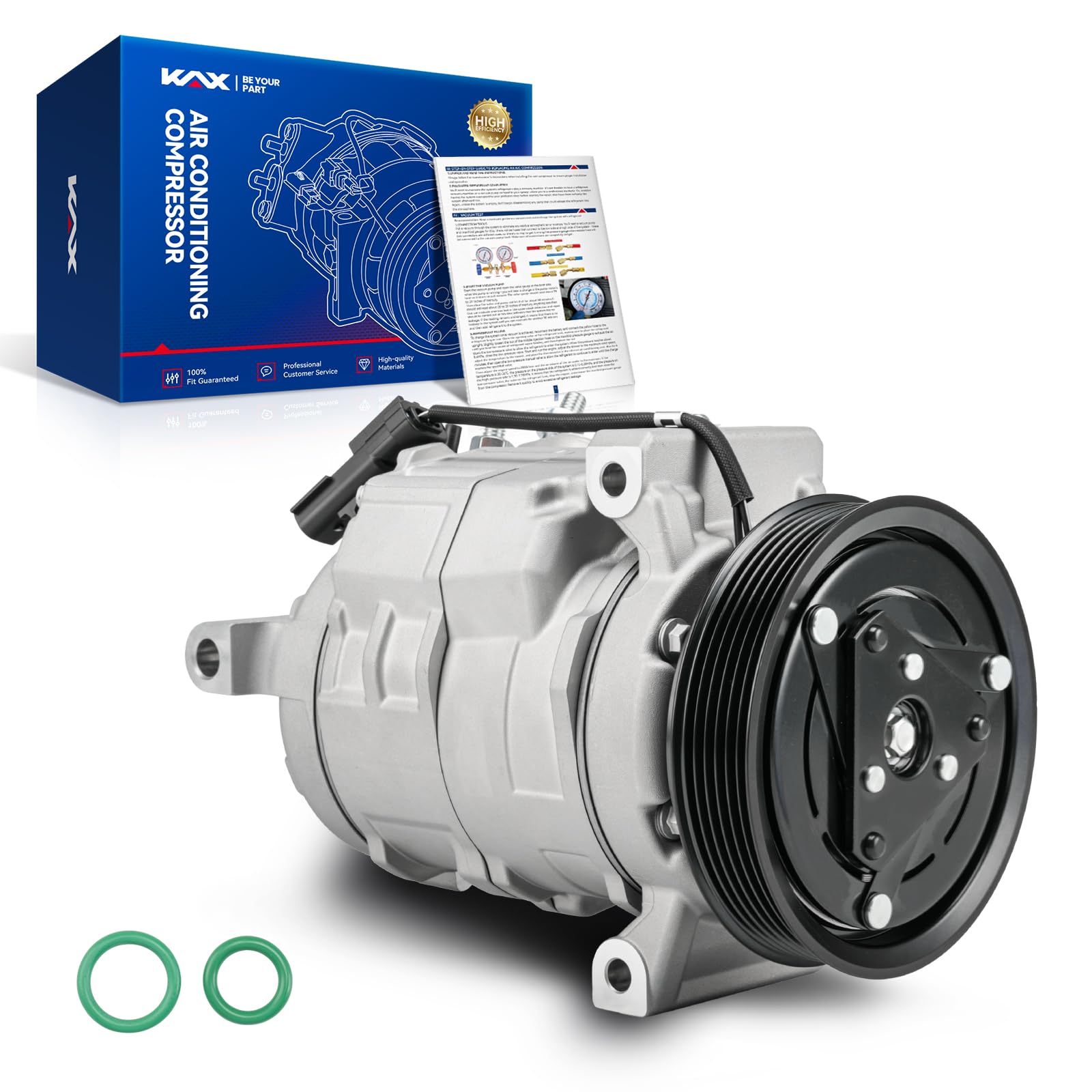 Photo 1 of KAX AC Compressor with Clutch Fit for 2009-2010 Dodge Ram 1500 2500 3500