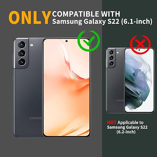 Miniatura 2 de DUOPAL Funda para Samsung Galaxy S22 5G (solo no es compatible con Plus o Ultra), funda de protección de grado militar con protector de pantalla HD