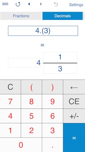 Fraction Calculator 4in1