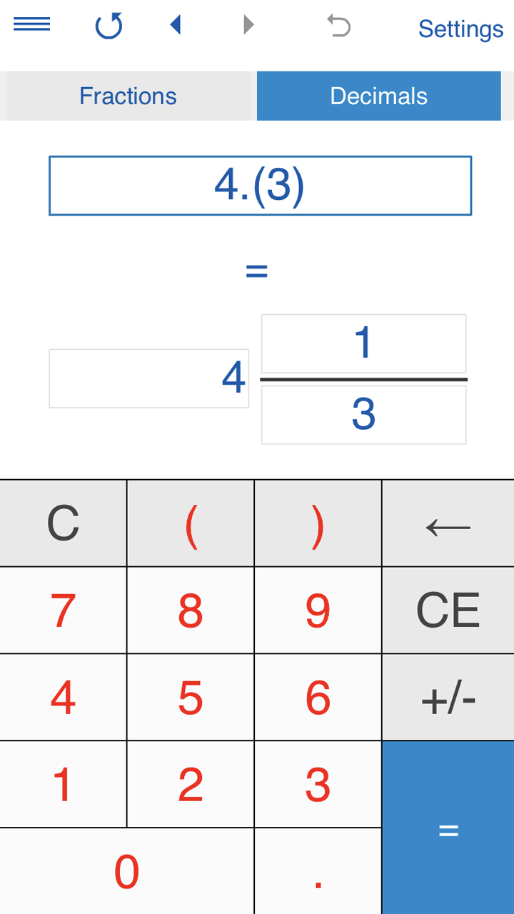 Fraction Calculator 4in1 - App on Amazon Appstore