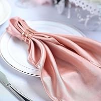 Vista 27 de Efavormart - Paquete de 5 servilletas de satén sin costuras, resistentes a las arrugas, 20 x 20 pulgadas