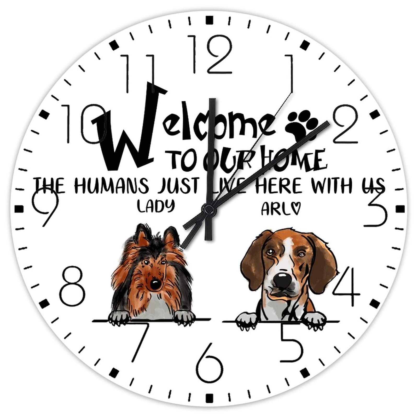 Horloge murale minimaliste en bois decoration retro personnalisee haut de gamme