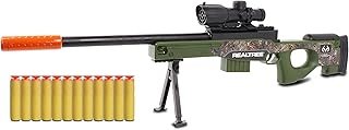 NKOK Realtree Bolt Action Soft Dart Rifle 25024, Allows for Sighting your Targets and Perfect your Aim with the Sighting Scope, Super Fun and Easy to Use, Ages 6 and up