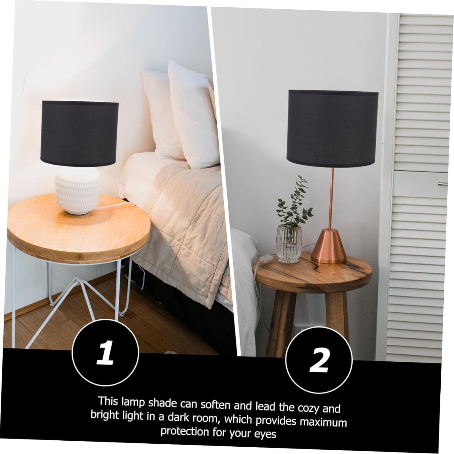 Gadpiparty 1pc Household Lampshade Simple Easy to Install Light Cover for Bedside Lamps Cozy Softening Light for Home Decor