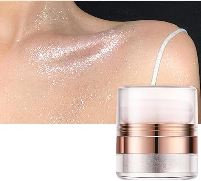 Highlighter Powder Stick High Gloss Blusher Makeup Body Highlighter Face Lip Putting Powder Hair Body Highlight Puff Stick
