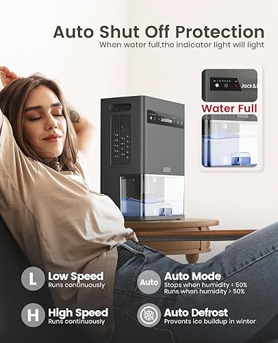 Miniatura 6 de Deshumidificador para dormitorio, deshumidificador rv para interior camper,Tanque de agua de 95 oz,Garaje