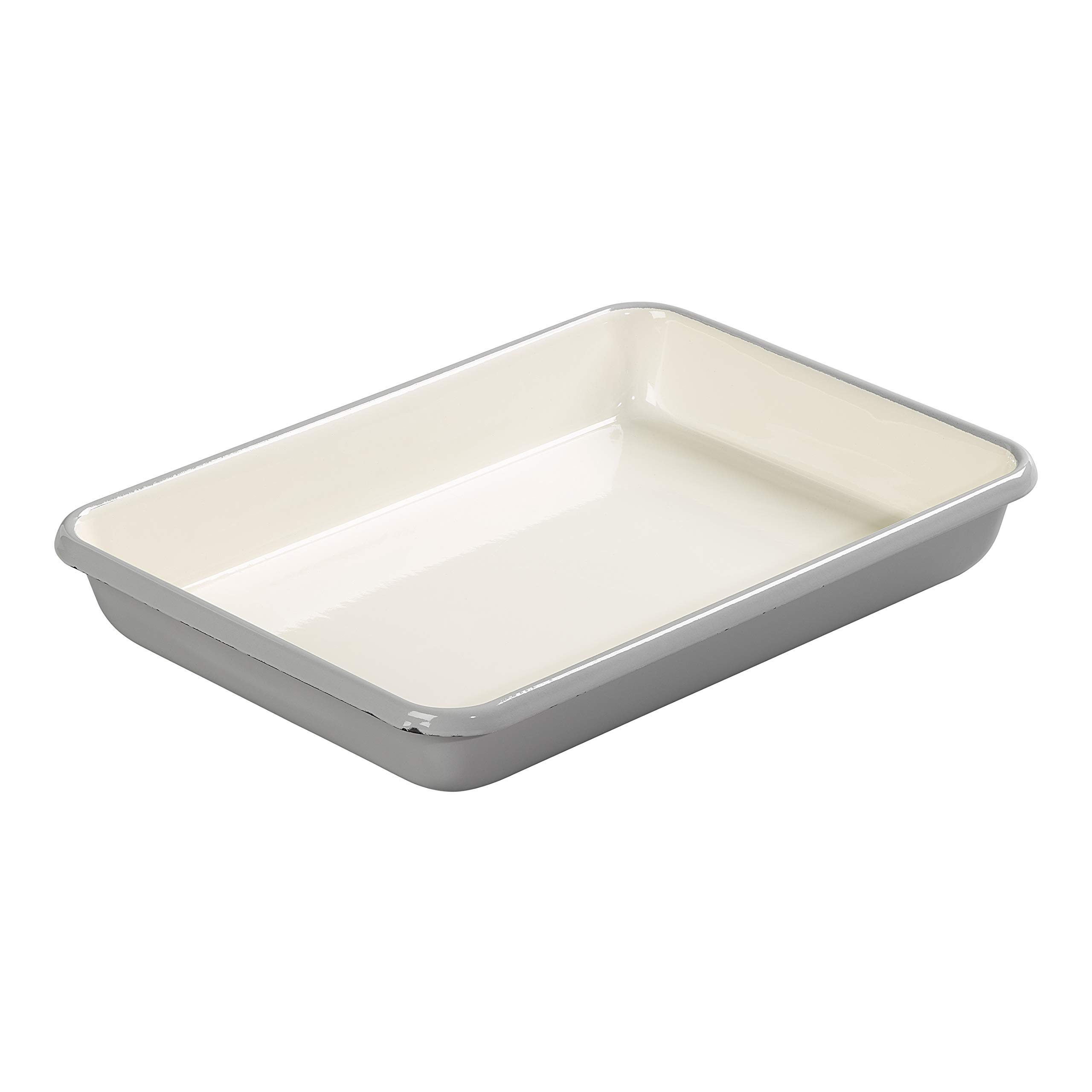 Tala Originals Enamelled Roaster 33x24x5cm - Grey & Ivory