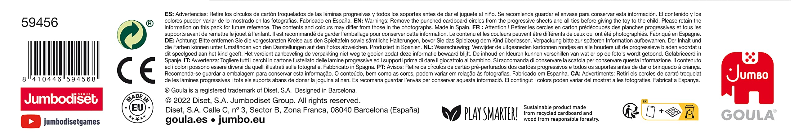 Goula Forme Giochi da Tavolo educativi per Bambini-dai 2 Anni in su, Multicolore, 59456