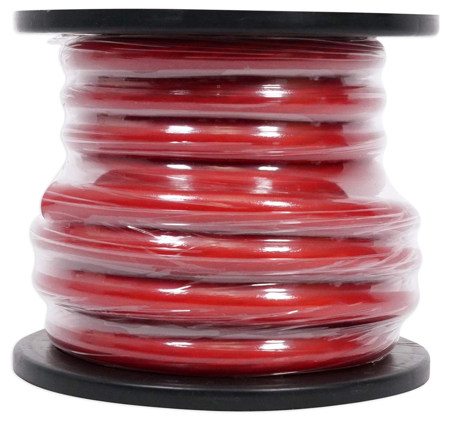Rockville R0G20RED 0 Gauge 20 Ft Red Car Amp Power/Ground Wire, Cool Cable Tech, Shielded, Flexible PVC Jacket, 230 Degree F Heat Rated, for Car Audio Amplifiers
