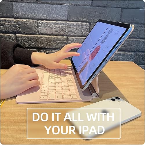 Miniatura 7 de Funda de teclado para iPad Air de 11 pulgadas 2024 (M2), iPad Air 54 generación y iPad Pro de 11 pulgadas (4321 generación) con teclado, soporte