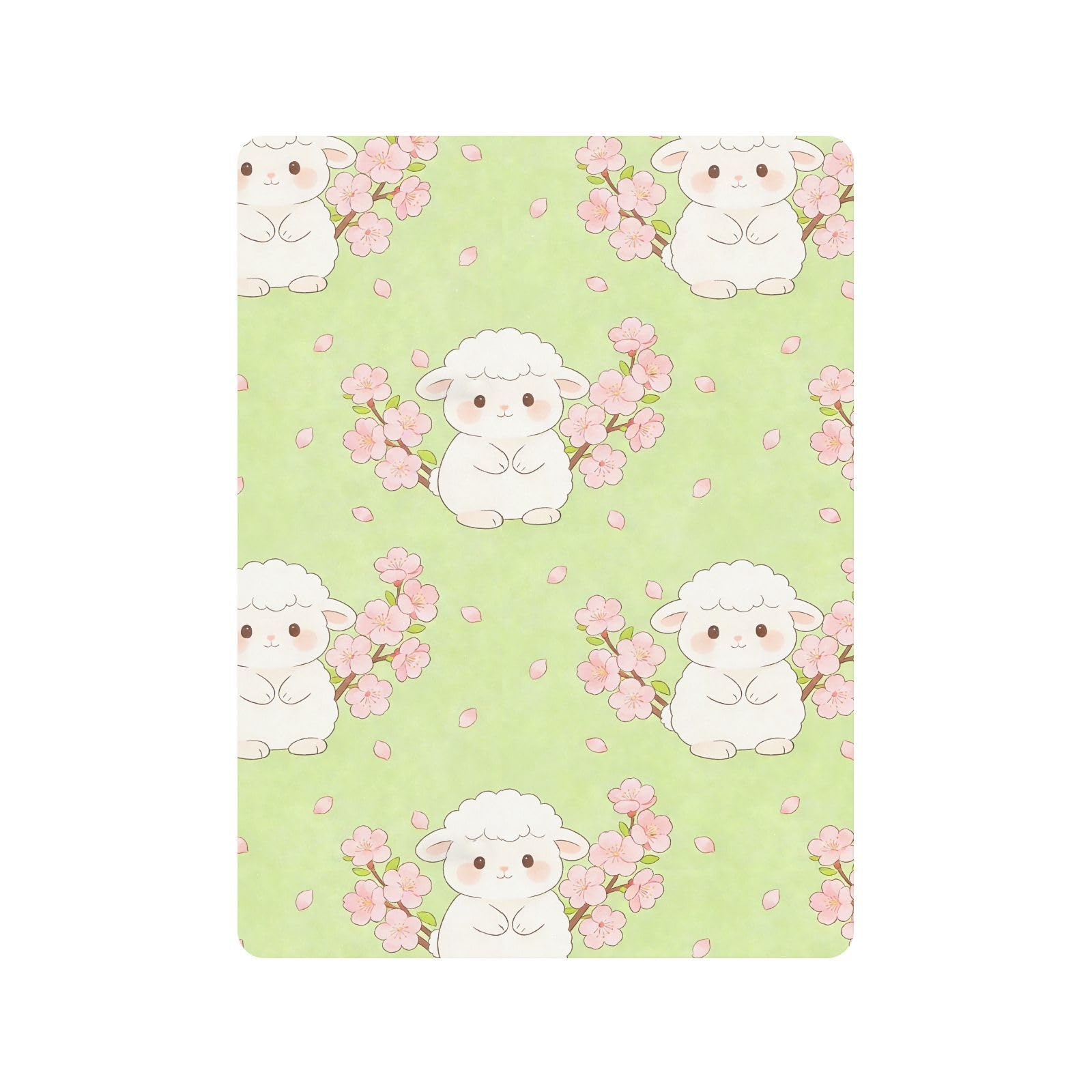 Lamb & Blossoms prześcieradła do łóżeczka dziecięcego dla chłopców dziewcząt bawełniane prześcieradło wygodny oddychający materac dekoracja przedszkola 1 opakowanie
