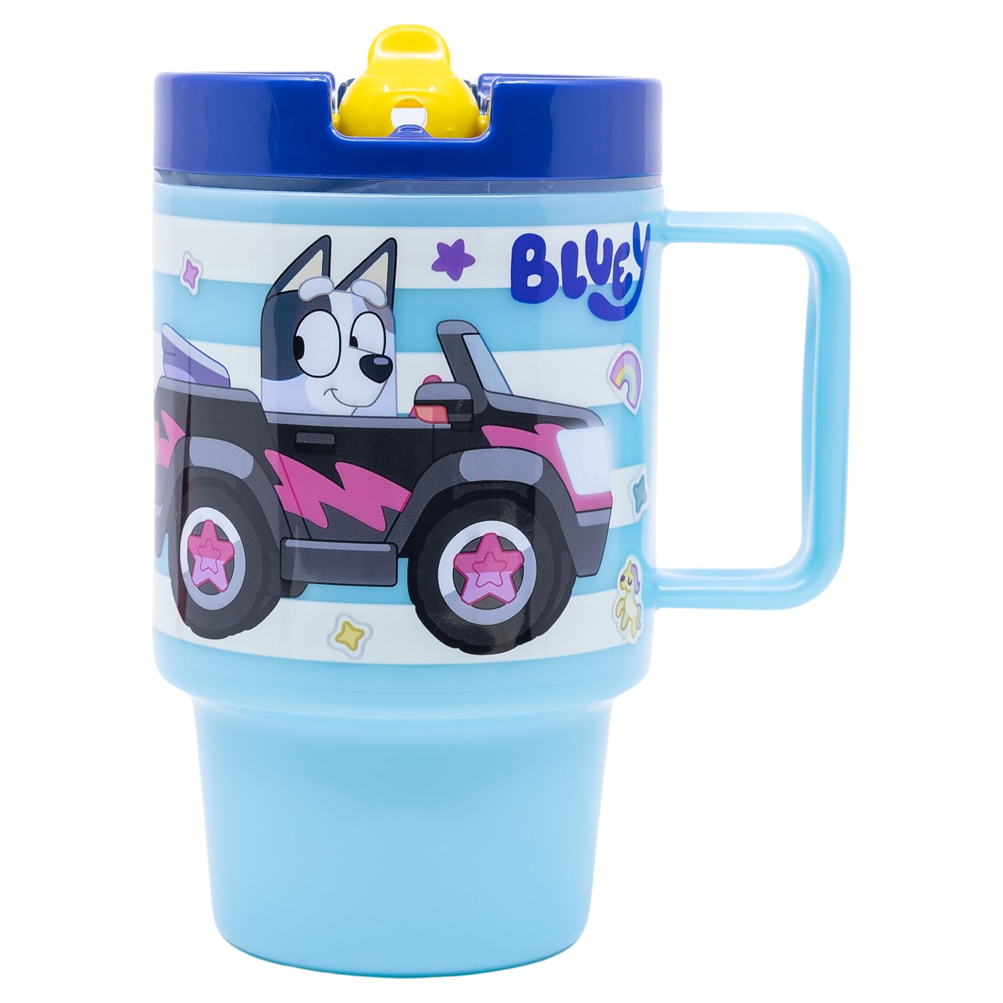 Stor Bluey Tasse en plastique pour enfant avec couvercle 530 ml