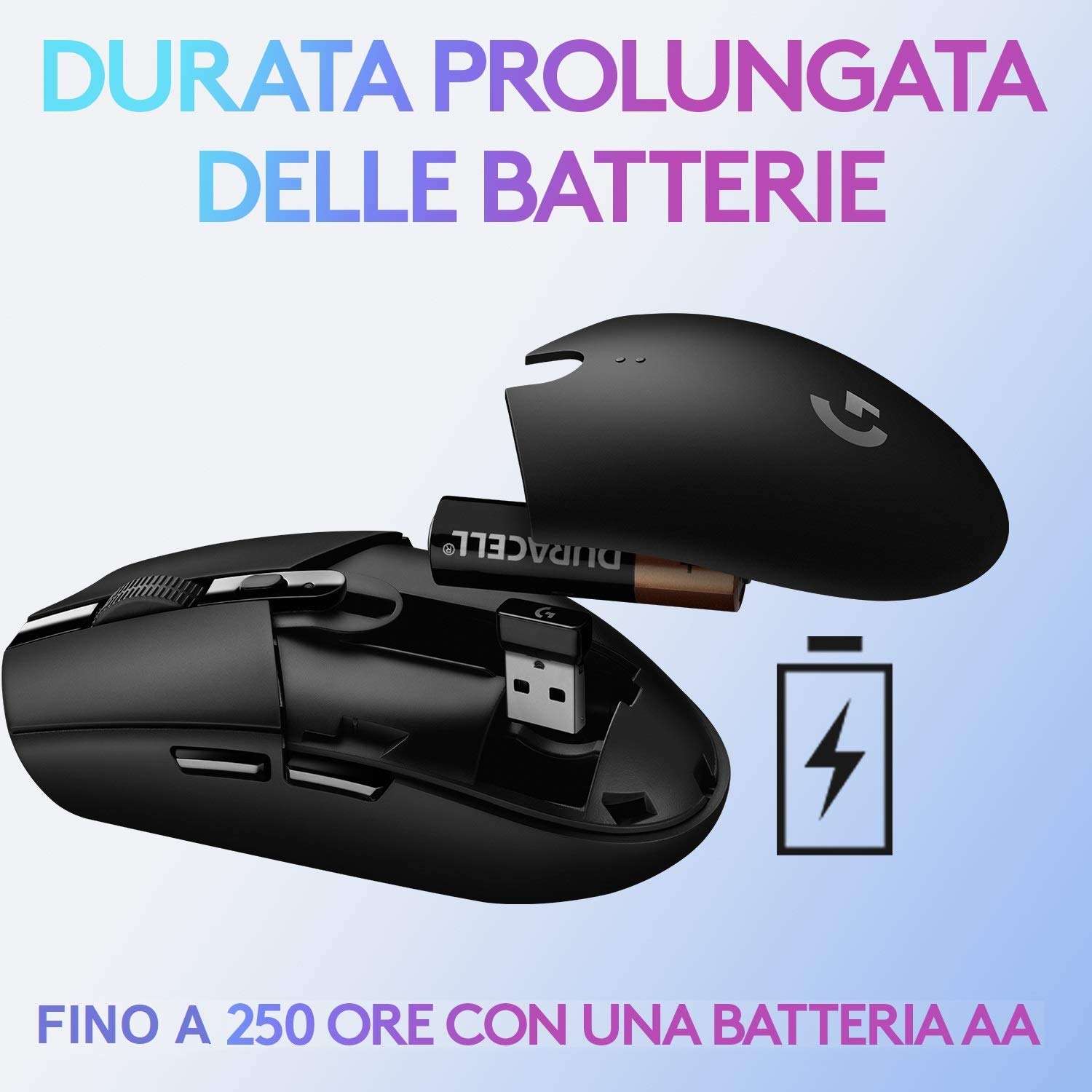 Logitech G305 Lightspeed Mouse Gaming Wireless, Bianco + Logitech G733 Lightspeed Cuffia Wireless con Microfono Gaming