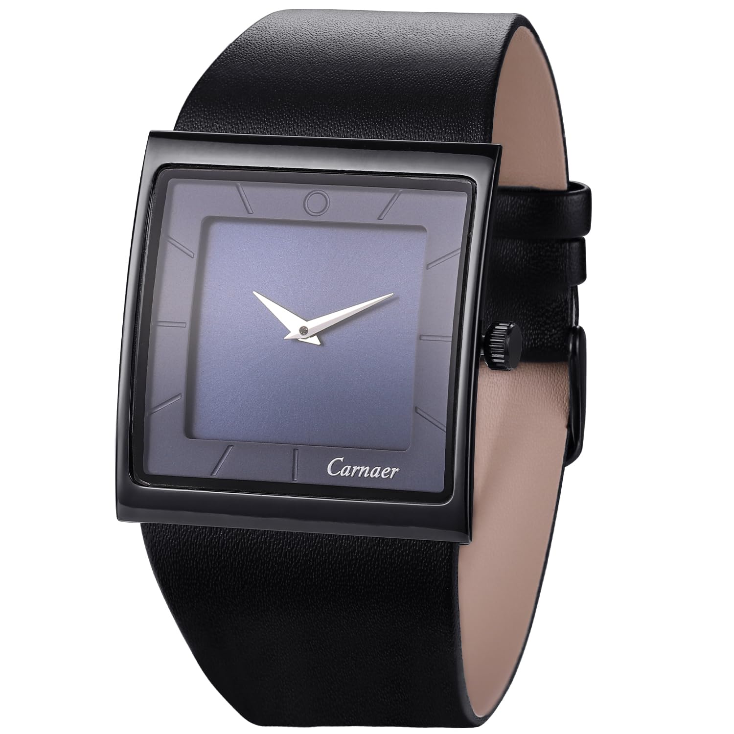oyeaho Mens Watch Mens Square Watches for Men Fashion Minimalist Quartz Wrist Watch Leather Strap Business Casual Wrist Watch, 4. Black & Blue, Casual (B0CR6216QS) Amazon Price History, Amazon Price Tracker