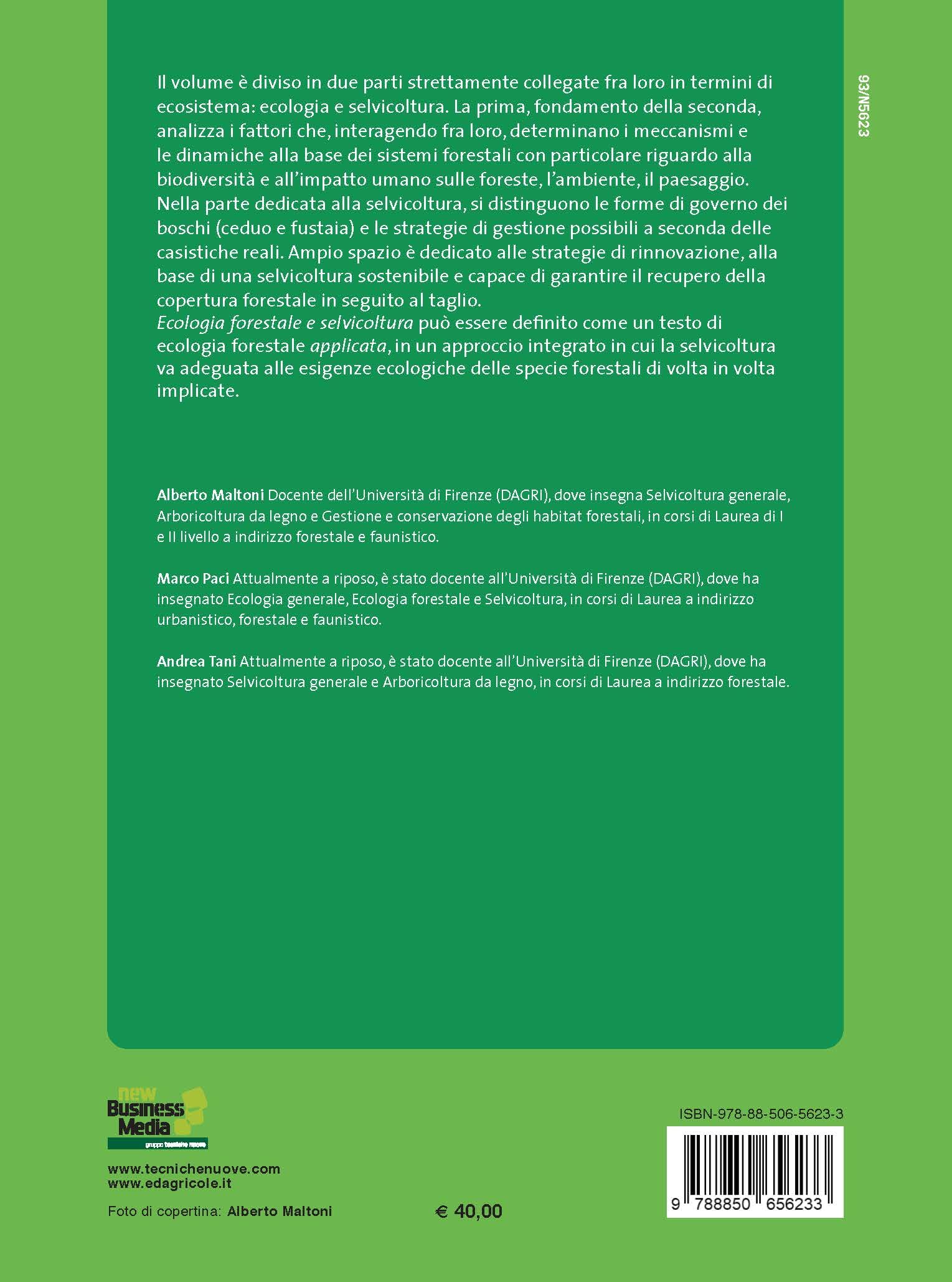 Ecologia forestale e selvicoltura. Gestione forestale su basi ecologiche