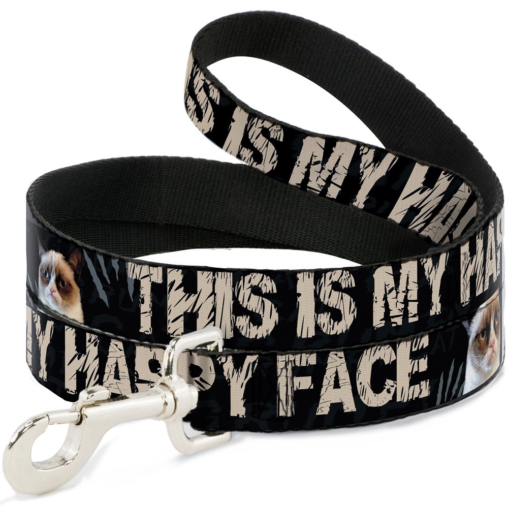 Laisse Buckle Down Chat Grincheux pour éduquer votre chien en ville avec humour