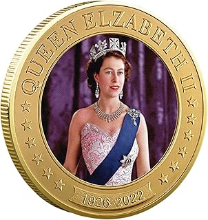 Queen Elizabeth II Commemorative Coins, 1926-2022 The Plati-num Jubilee of Her Majesty Queen Uncirculated Coin, Coins for Collectors Royal, Collector Coin, Craft Decorations, Souvenir Gifts