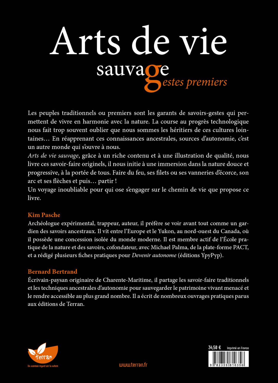 Arts de vie sauvage, gestes premiers