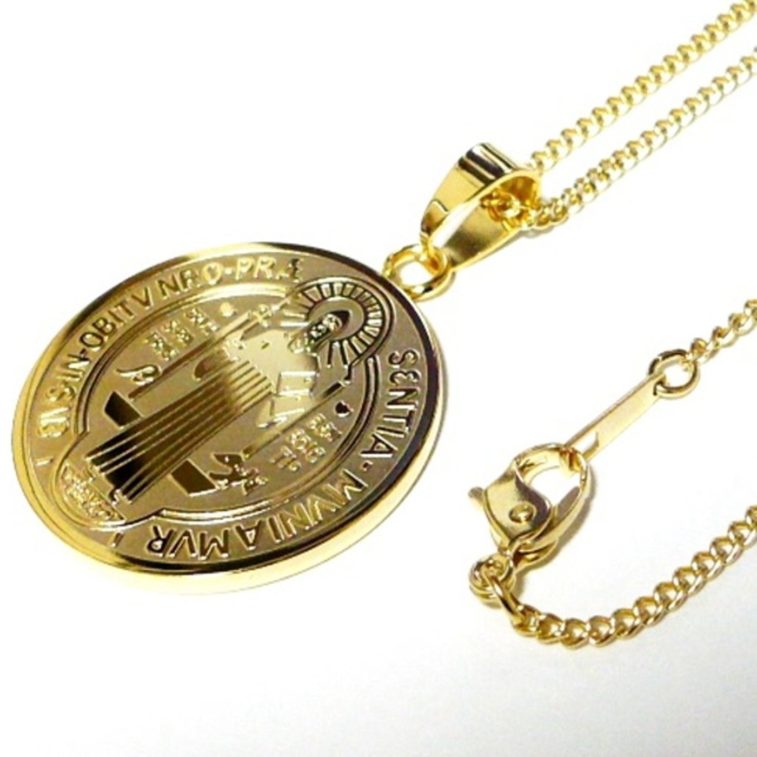 Amazon | 18金 18K コーティング コイン ネックレス ペンダント